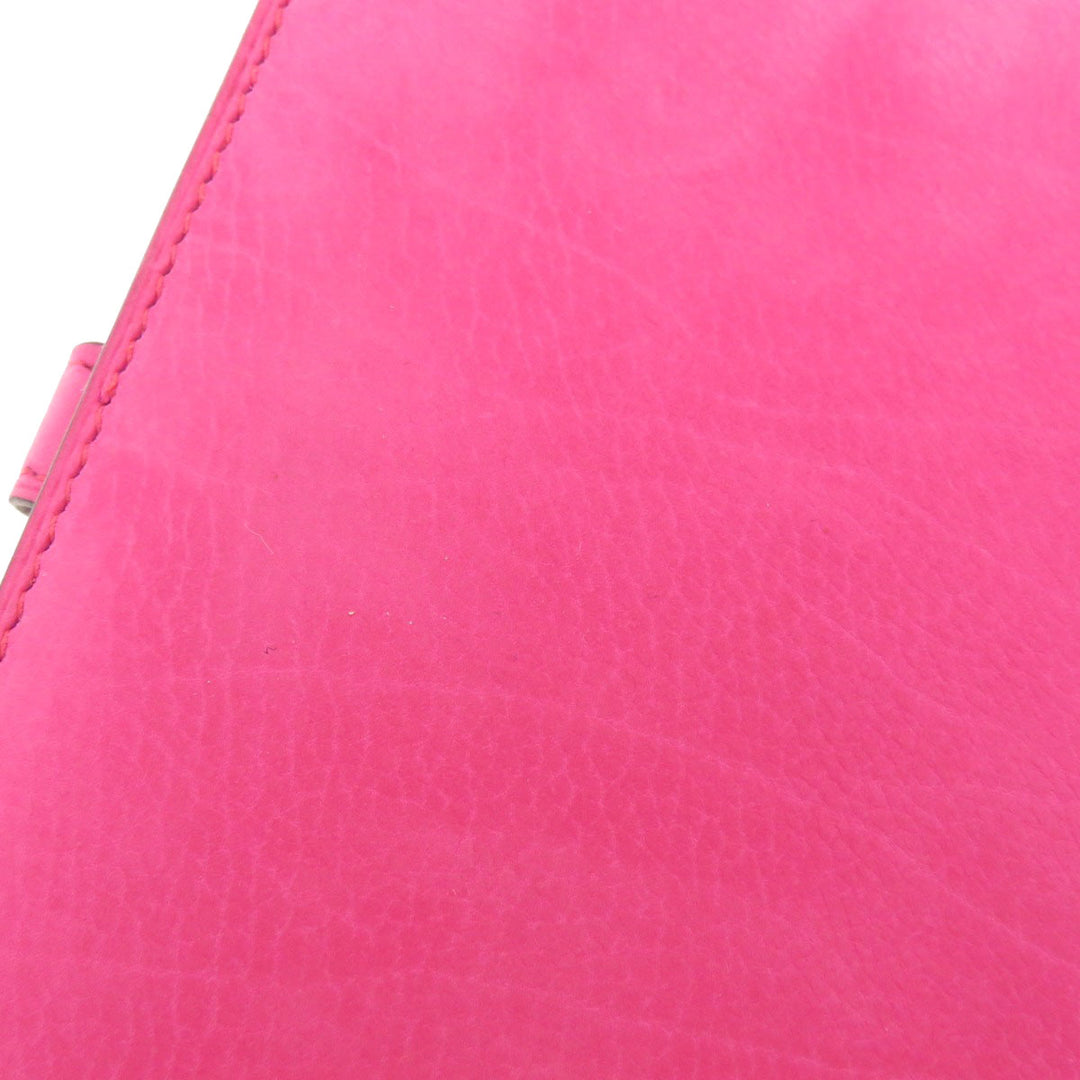 HERMES Coin case Eversoft pink Dogon Compact Eversoft Women Used Authentic