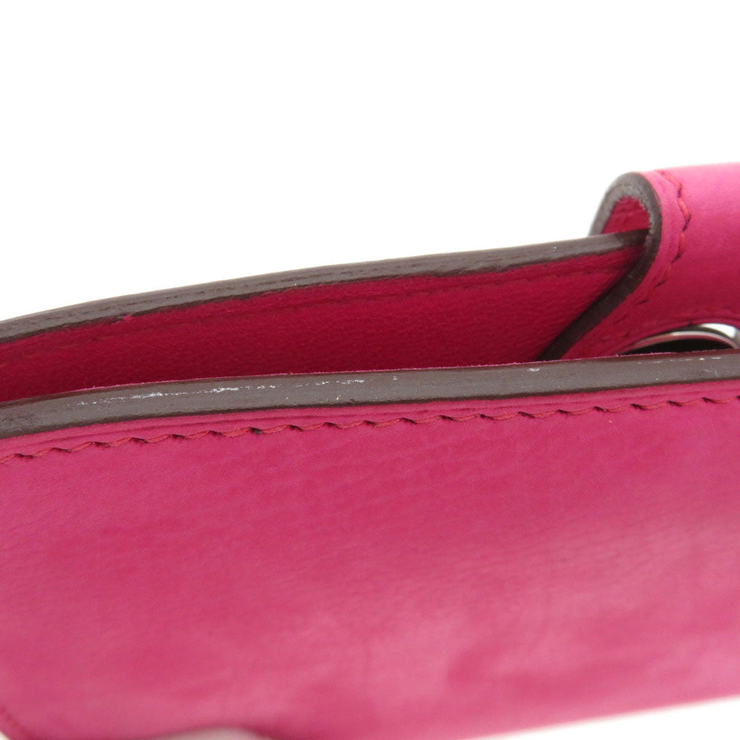 HERMES Coin case Eversoft pink Dogon Compact Eversoft Women Used Authentic