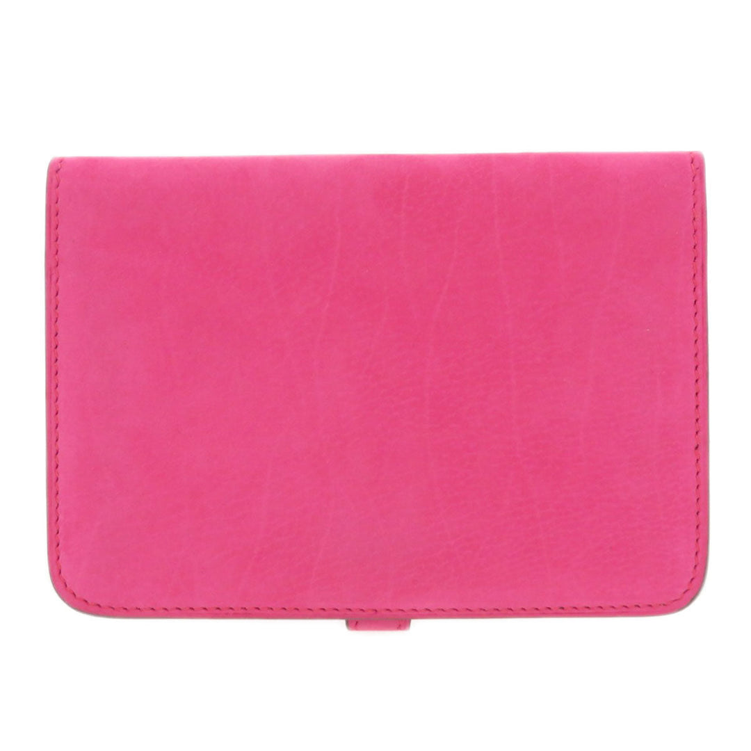 HERMES Coin case Eversoft pink Dogon Compact Eversoft Women Used Authentic