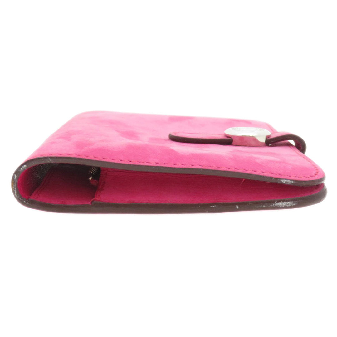 HERMES Coin case Eversoft pink Dogon Compact Eversoft Women Used Authentic