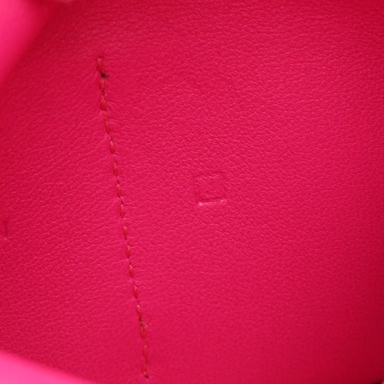 HERMES Coin case Eversoft pink Dogon Compact Eversoft Women Used Authentic