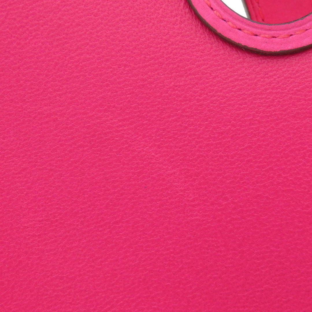 HERMES Coin case Eversoft pink Dogon Compact Eversoft Women Used Authentic