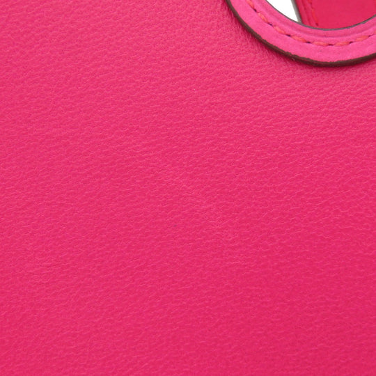 HERMES Coin case Eversoft pink Dogon Compact Eversoft Women Used Authentic