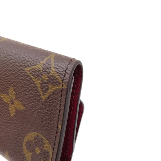 LOUIS VUITTON Key case Key holder  M60701 Monogram canvas Brown Multicles6 Monogram Fuchsia