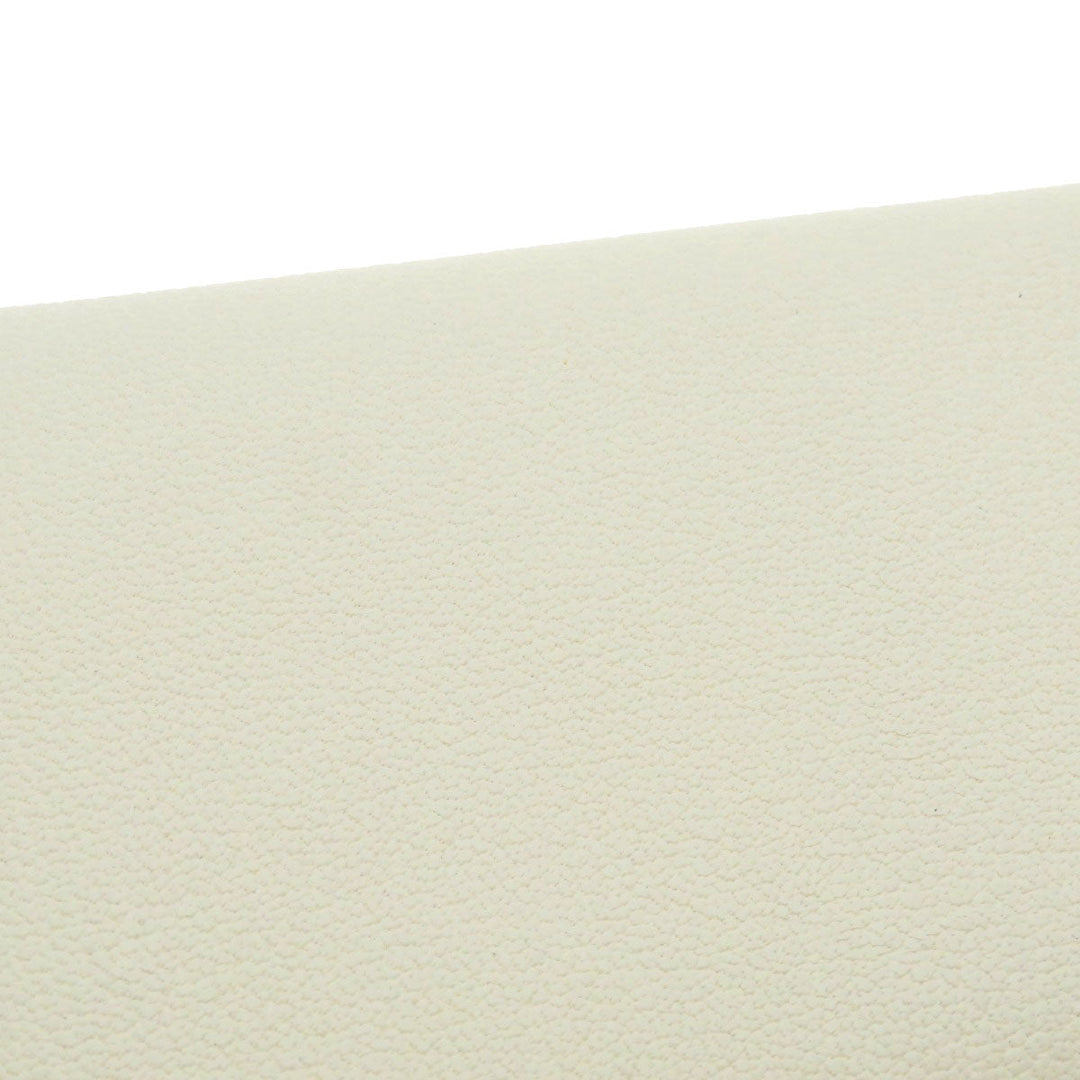 HERMES Card Case Shave white Calvi Duo Chevre Women Used Authentic