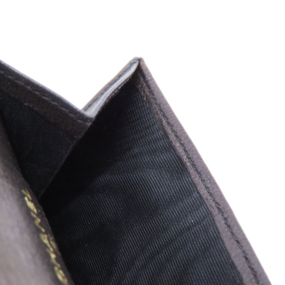 CHANEL Coin case lambskin black COCO Mark Women Used Authentic