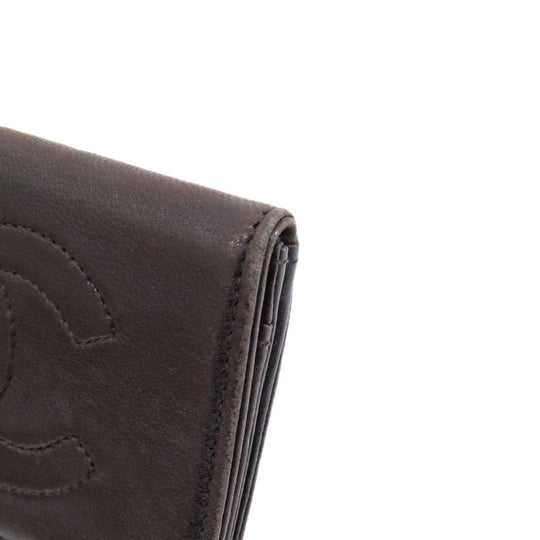 CHANEL Coin case lambskin black COCO Mark Women Used Authentic