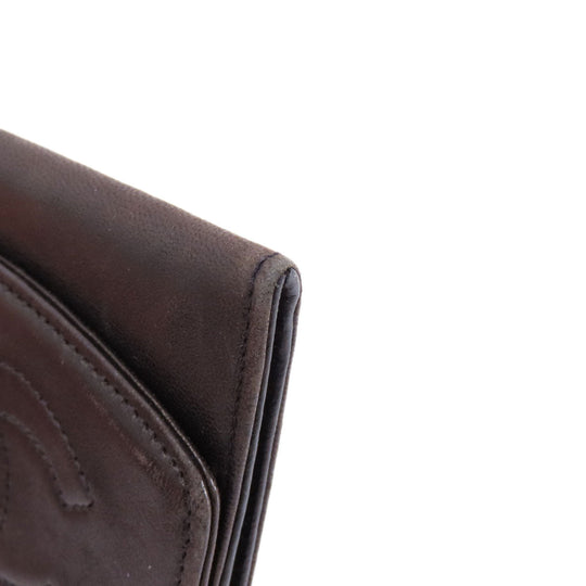 CHANEL Coin case lambskin black COCO Mark Women Used Authentic