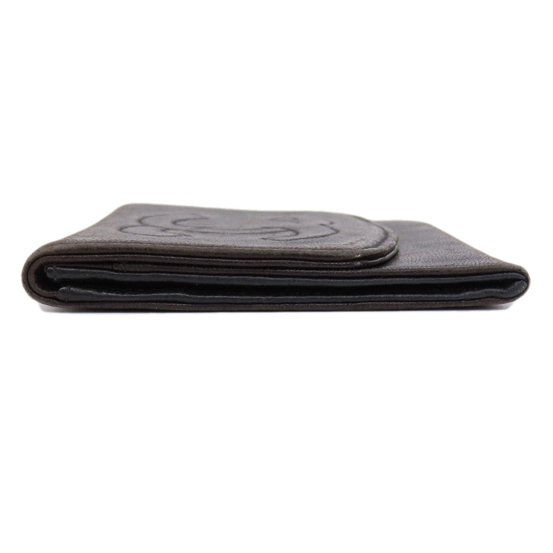 CHANEL Coin case lambskin black COCO Mark Women Used Authentic