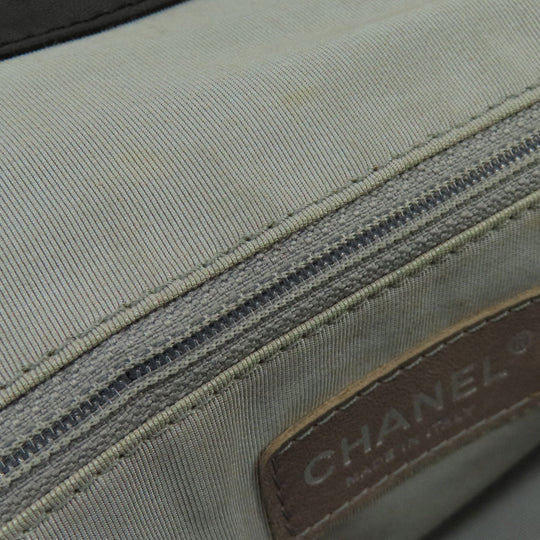 CHANEL Tote Bag lambskin black COCO Mark SilverMetal
