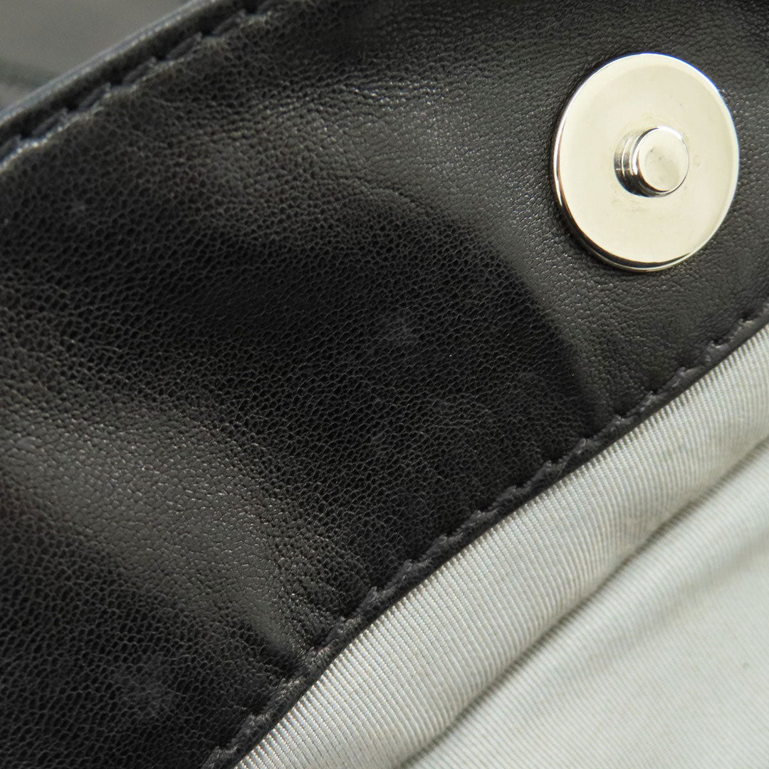 CHANEL Tote Bag lambskin black COCO Mark SilverMetal