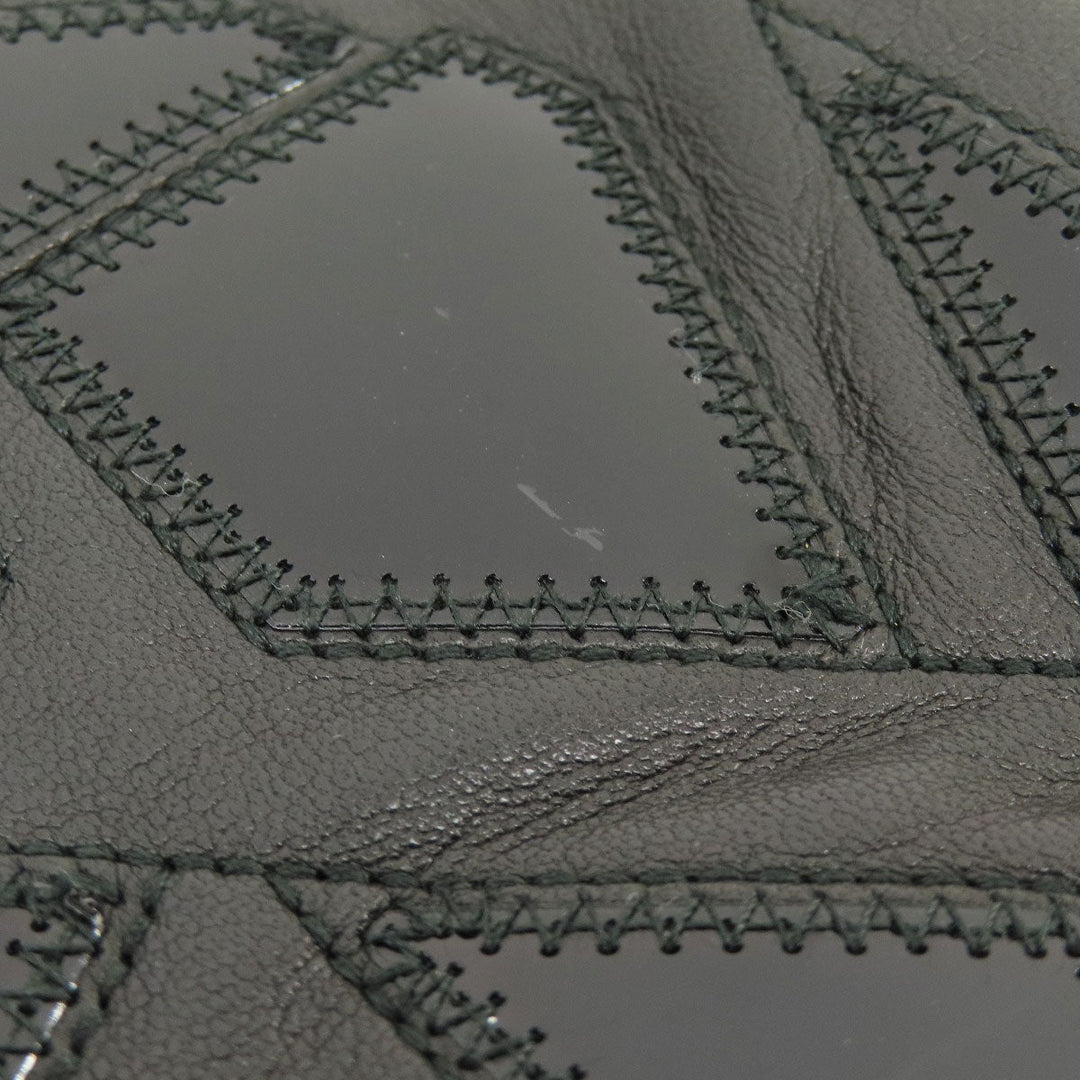 CHANEL Tote Bag lambskin black COCO Mark SilverMetal