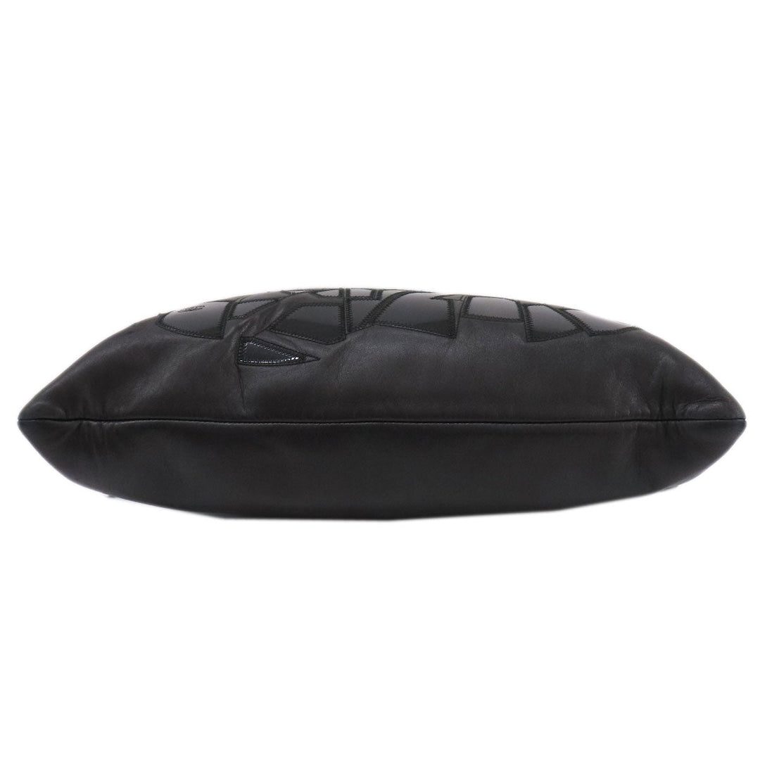 CHANEL Tote Bag lambskin black COCO Mark SilverMetal