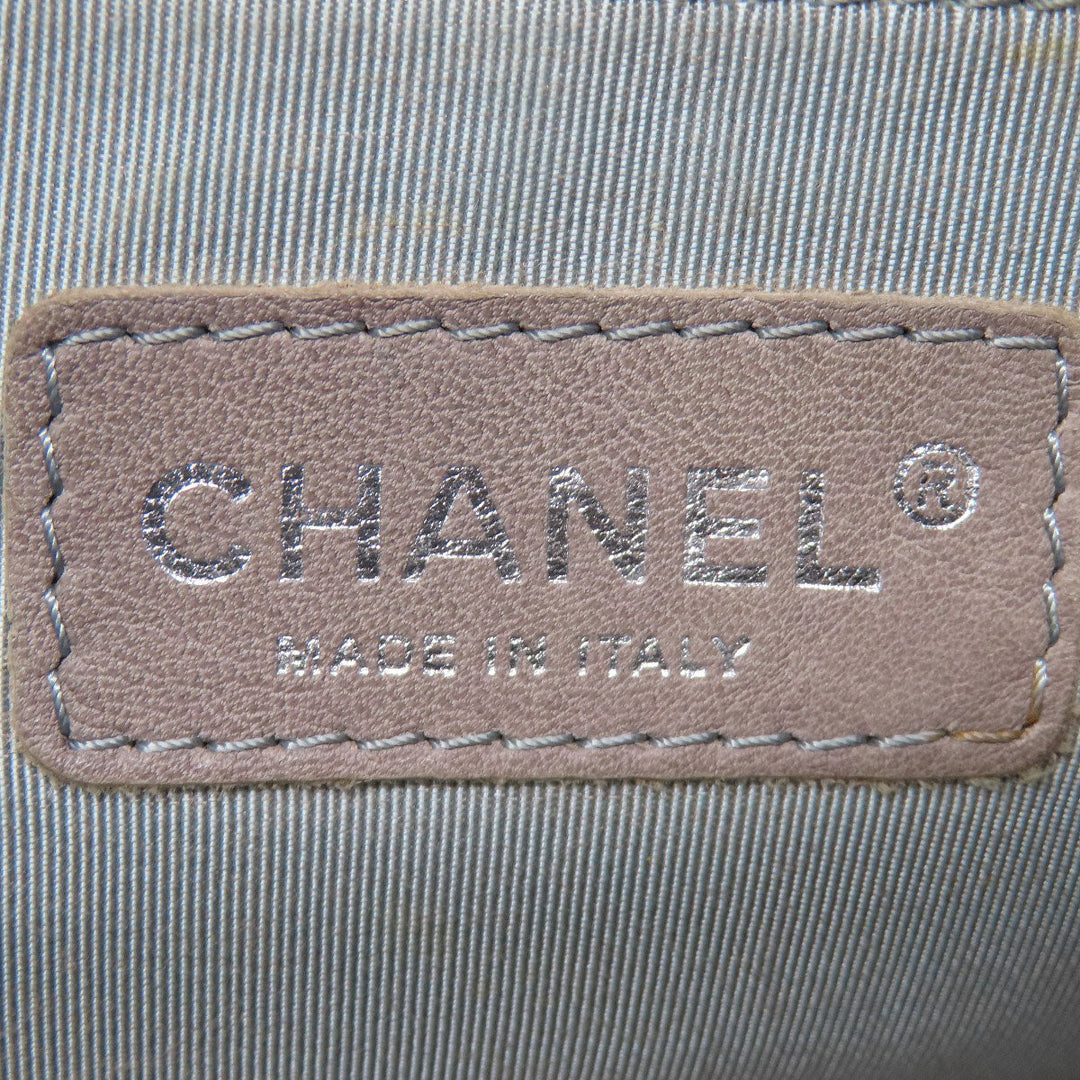 CHANEL Tote Bag lambskin black COCO Mark SilverMetal