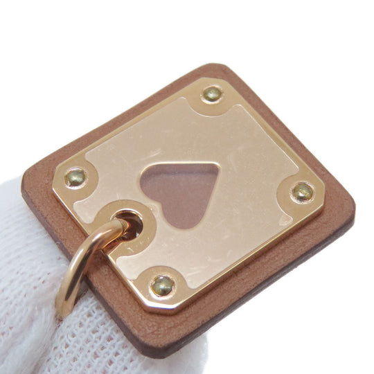 HERMES Necklace Gold Plated, Swift pink As Doucour PM Women Used Authentic