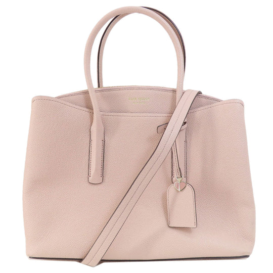 Kate Spade Handbag leather pink logo 2WAY Women Used Authentic