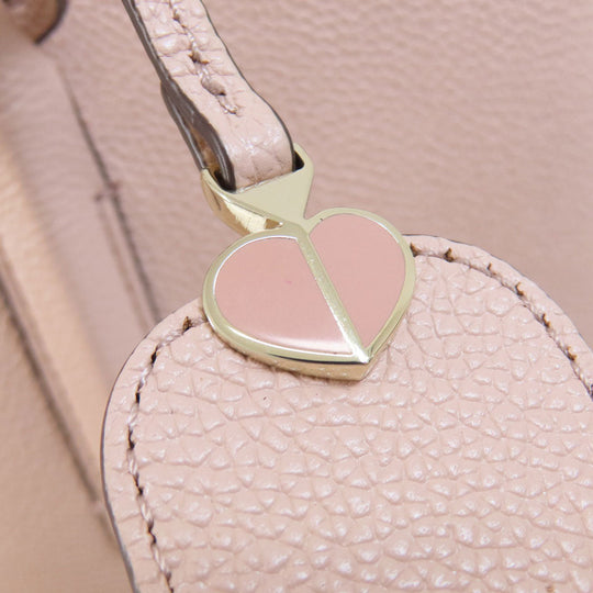 Kate Spade Handbag leather pink logo 2WAY Women Used Authentic