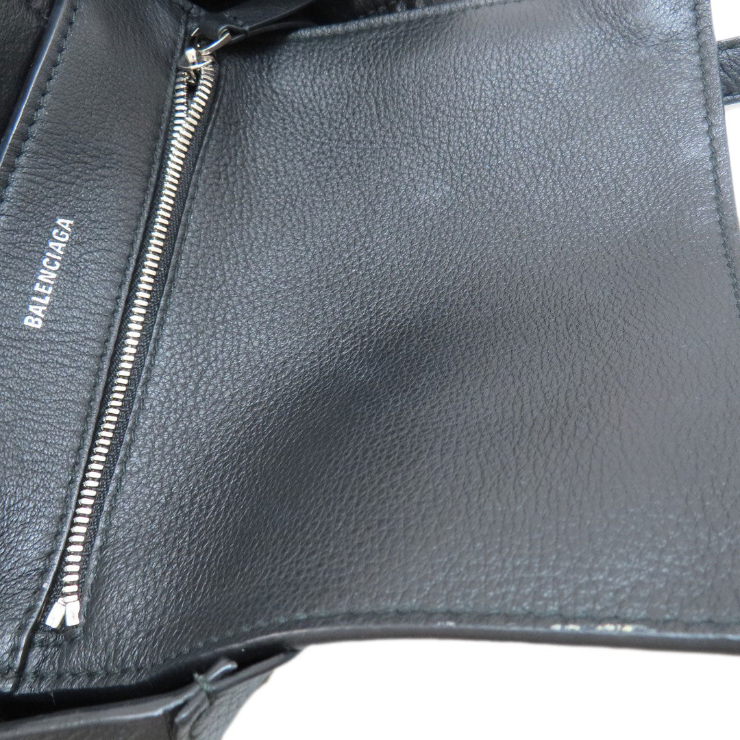 BALENCIAGA Handbag 551815 leather black Everyday Tote 2WAY Women Used Authentic