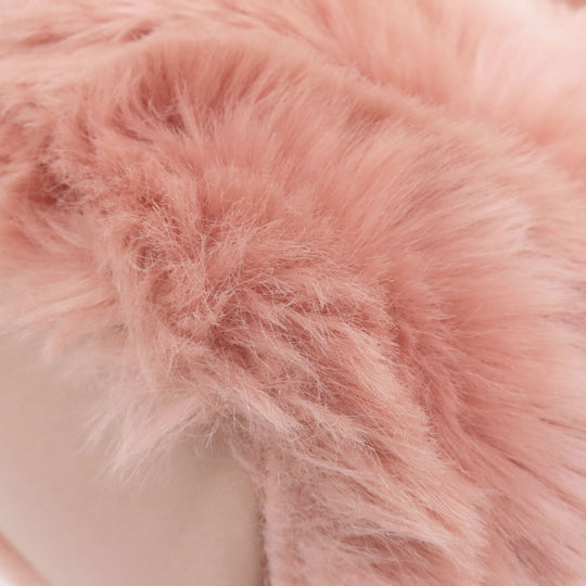 Furla Shoulder Bag fur pink logo Women Used Authentic