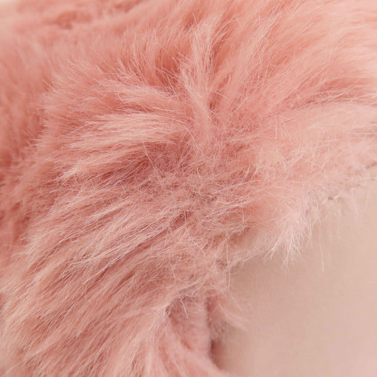 Furla Shoulder Bag fur pink logo Women Used Authentic