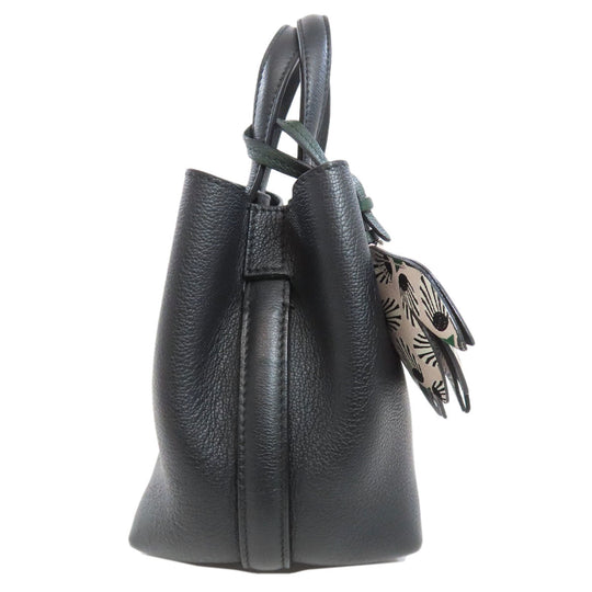 Christian Dior Handbag Calfskin black 2WAY Women Used Authentic