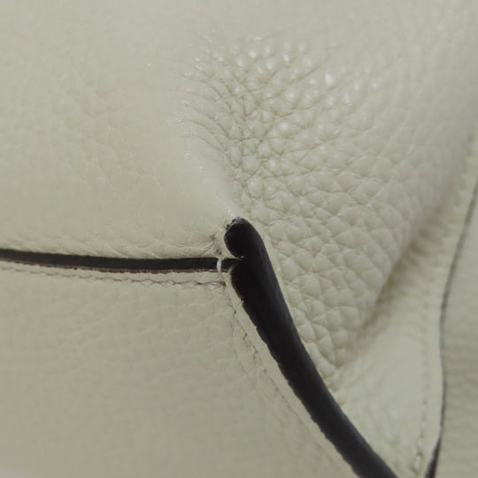 GUCCI Handbag 392013 leather white 2WAY Women Used Authentic