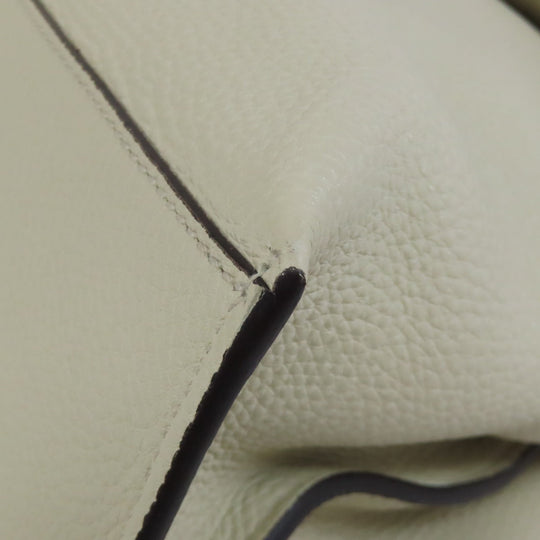 GUCCI Handbag 392013 leather white 2WAY Women Used Authentic