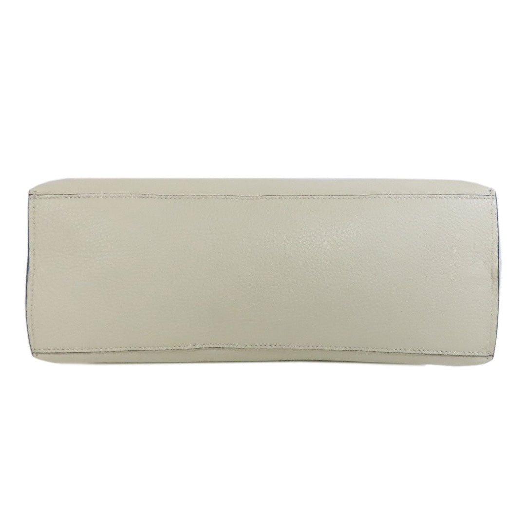 GUCCI Handbag 392013 leather white 2WAY Women Used Authentic