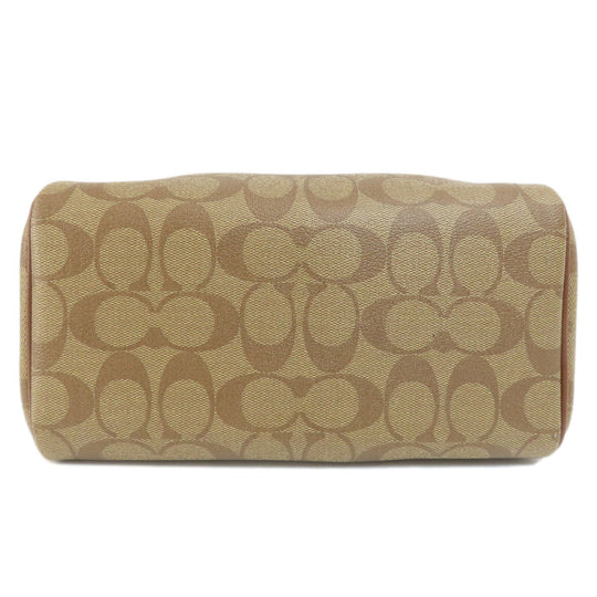 COACH Handbag F73119 PVC Brown Signature 2WAY