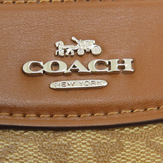 COACH Handbag F73119 PVC Brown Signature 2WAY