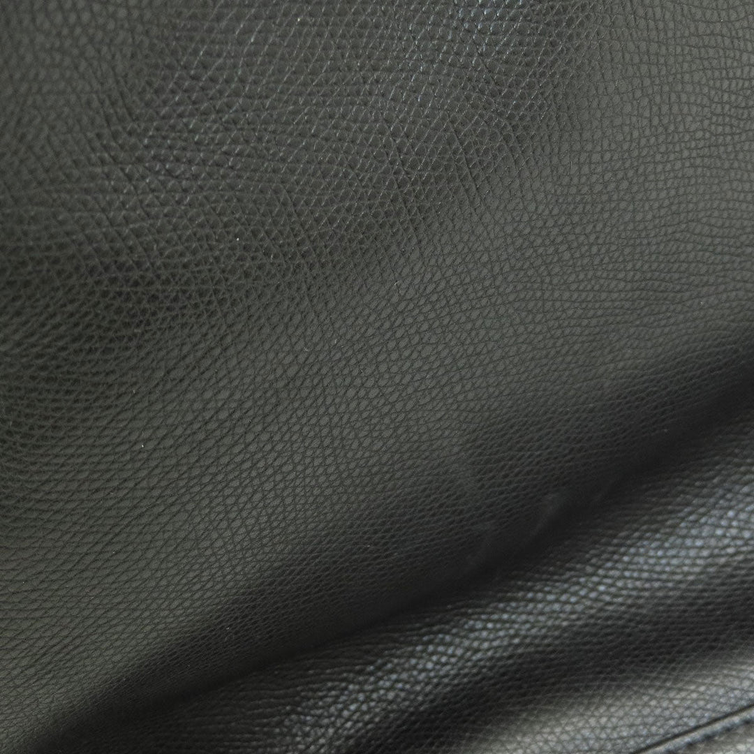 MCM Shoulder Bag leather black MCM logo Women Used Authentic