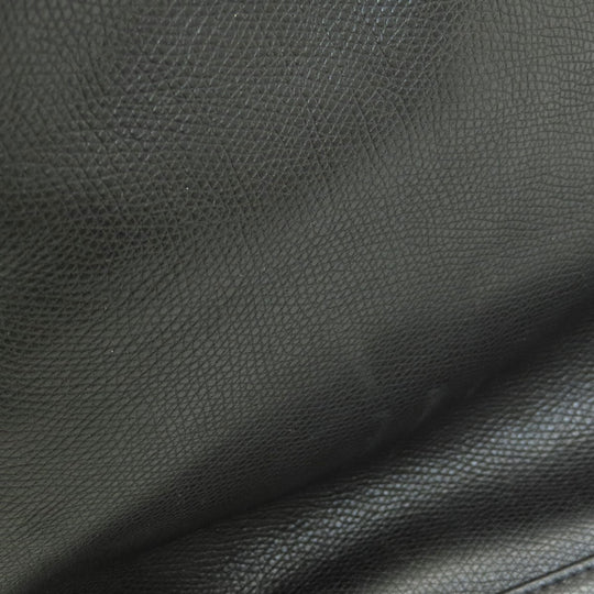 MCM Shoulder Bag leather black MCM logo Women Used Authentic