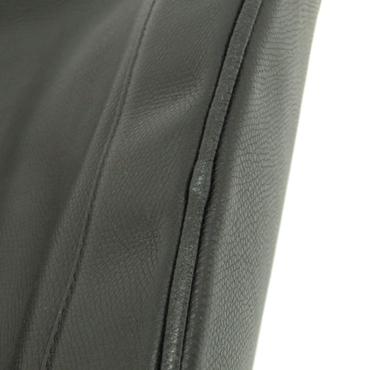 MCM Shoulder Bag leather black MCM logo Women Used Authentic