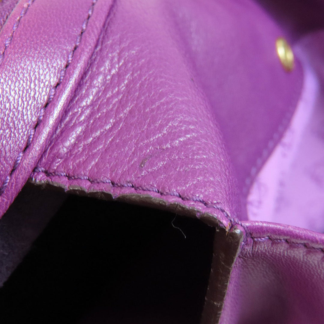 LOEWE Shoulder Bag lambskin purple anagram
