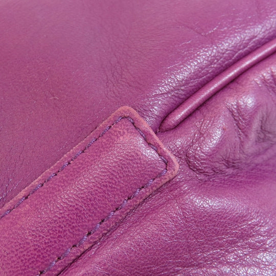 LOEWE Shoulder Bag lambskin purple anagram