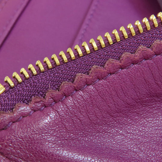 LOEWE Shoulder Bag lambskin purple anagram