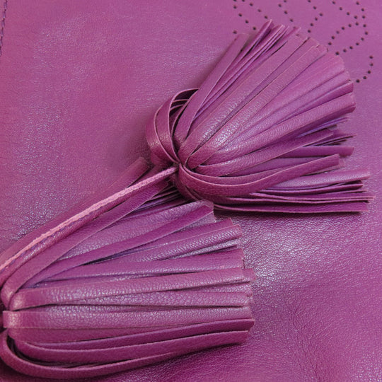 LOEWE Shoulder Bag lambskin purple anagram