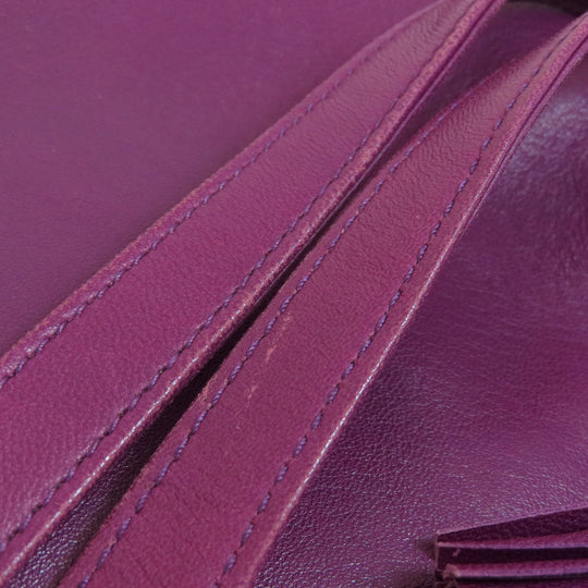 LOEWE Shoulder Bag lambskin purple anagram