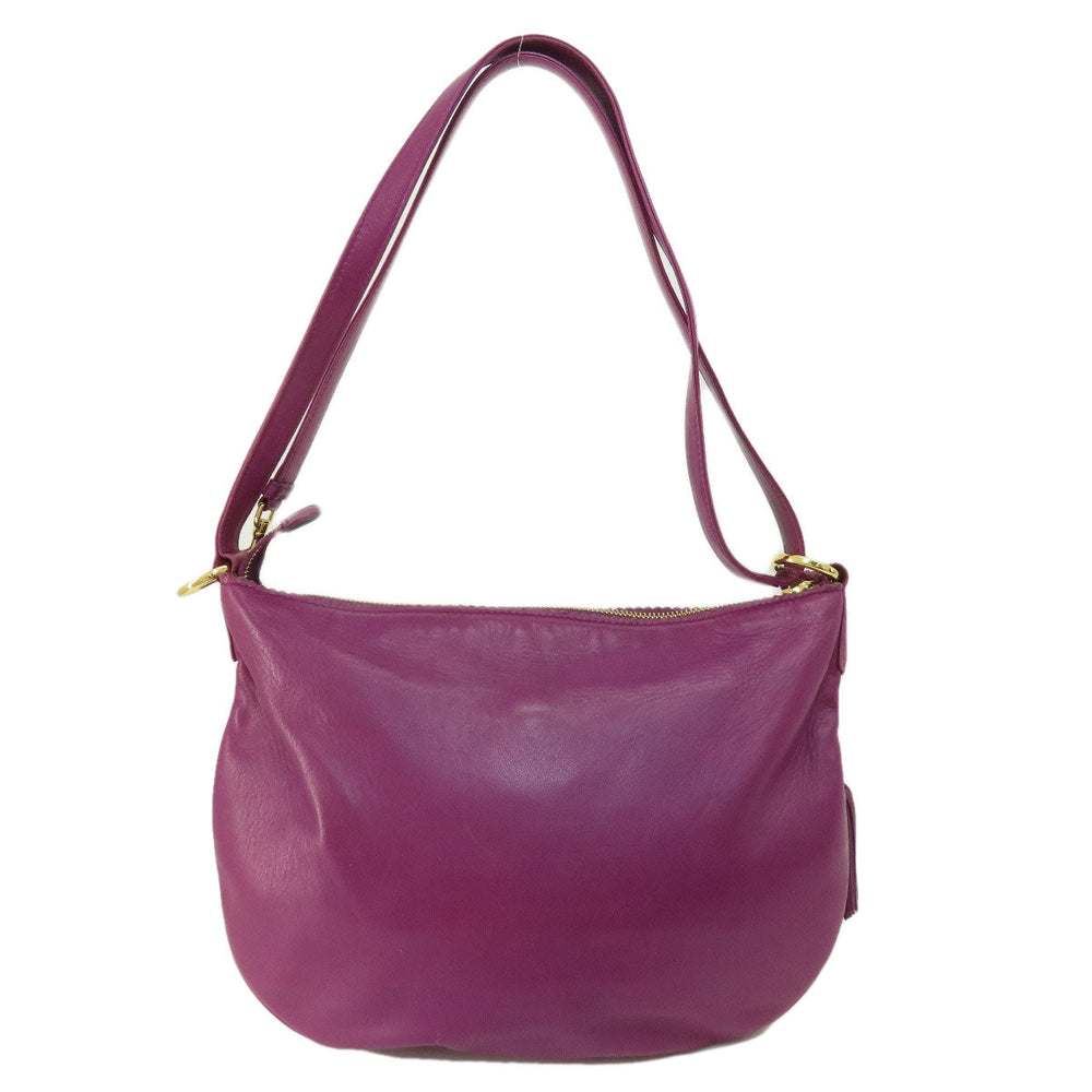 LOEWE Shoulder Bag lambskin purple anagram