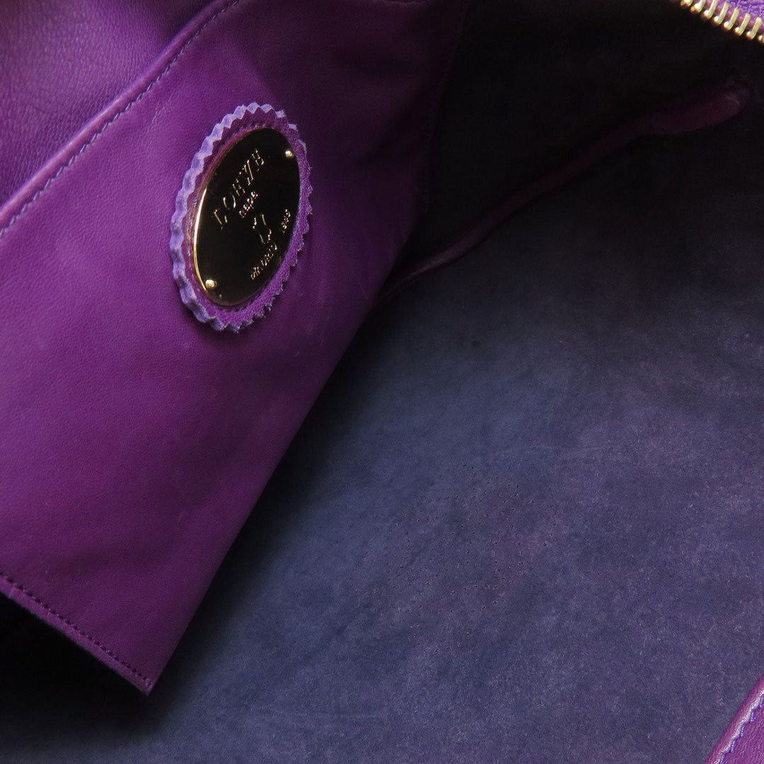LOEWE Shoulder Bag lambskin purple anagram