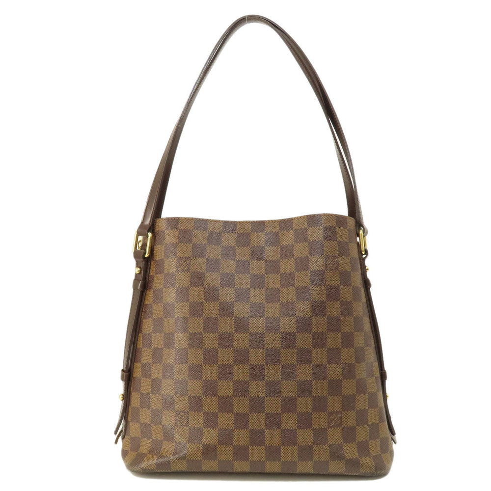LOUIS VUITTON Tote Bag N41108 Damier canvas Brown Cabas Rivington Damier Ebene Women Used Authentic