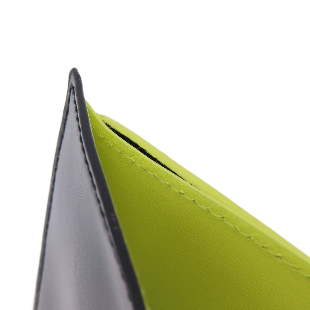 BALENCIAGA Bifold Wallet 664038 leather black logo mens Used Authentic