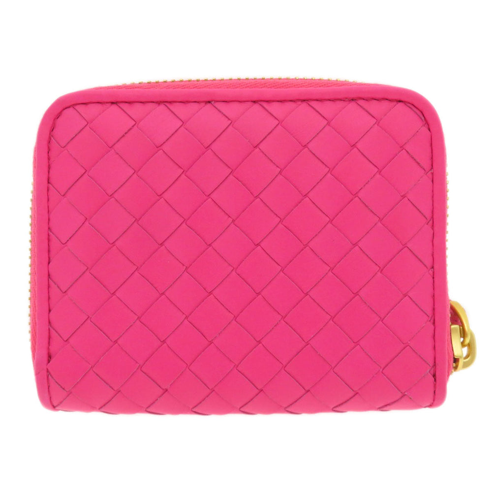 BOTTEGAVENETA Coin case Calfskin pink INTRECCIATO Women Used Authentic