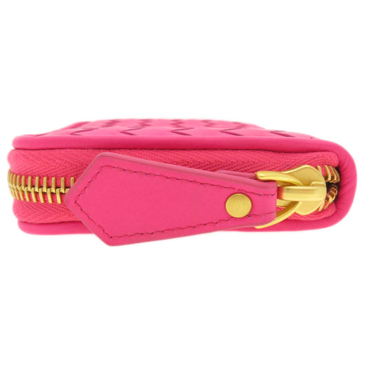 BOTTEGAVENETA Coin case Calfskin pink INTRECCIATO Women Used Authentic