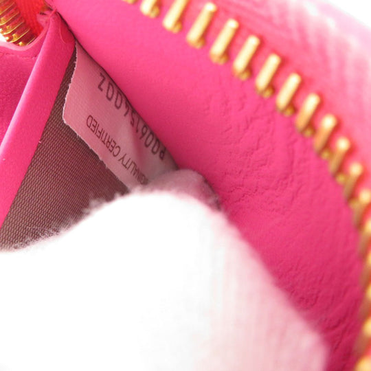 BOTTEGAVENETA Coin case Calfskin pink INTRECCIATO Women Used Authentic