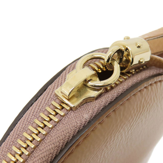 GUCCI Coin case 337946 Patent leather beige Interlocking G