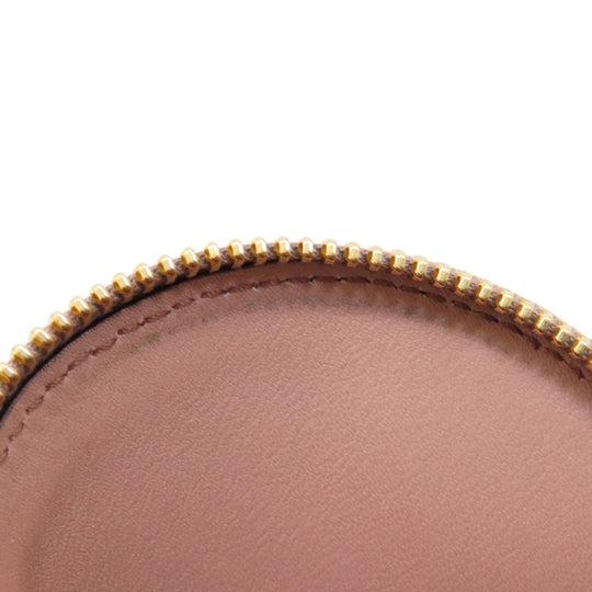 GUCCI Coin case 337946 Patent leather beige Interlocking G