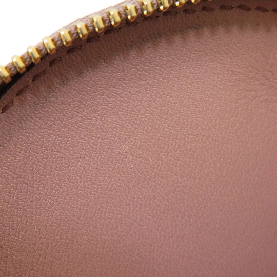 GUCCI Coin case 337946 Patent leather beige Interlocking G