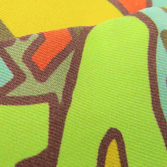 HERMES scarf silk green Twilly Women Used Authentic