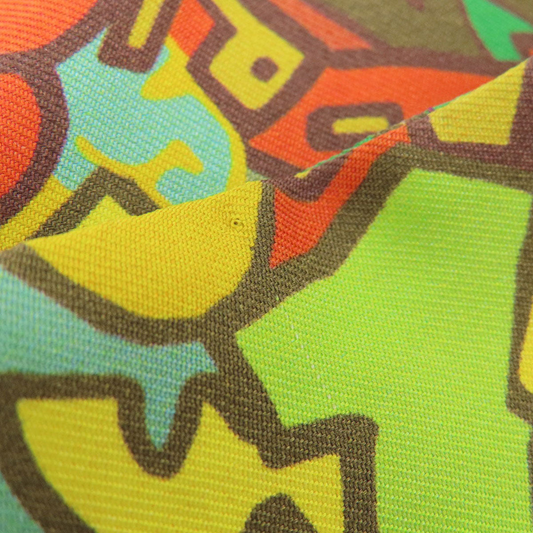 HERMES scarf silk green Twilly Women Used Authentic
